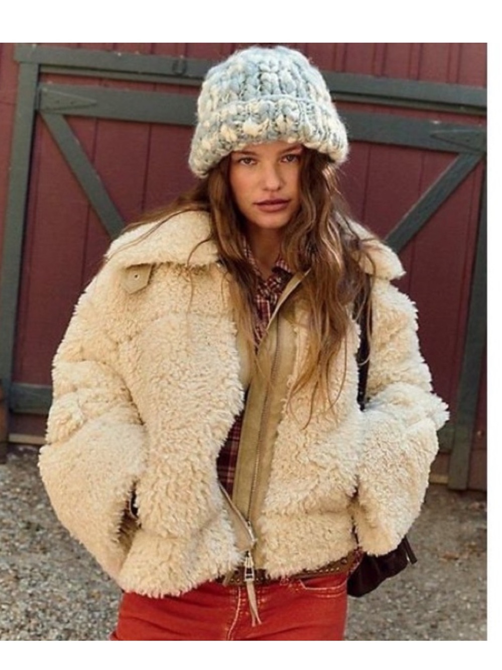 Free People Cream Teddy Jacket - Picture 1 of 4